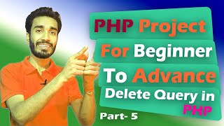 💪💪💪My CrudApp part 5 | PHP for beginners | My First web App | Delete data in php