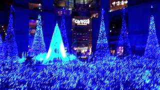 20141221東京汐留 聖誕節 燈光秀 xmas tokyo
