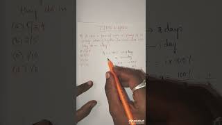 Aptitude Day 1/50 : Time & Work Questions#ssc #rrb #aptitude #reasoning #maths