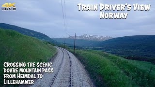 4K CABVIEW: Heimdal (Trondheim) to Lillehammer + Moose encounter