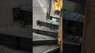 cementing process in making stairs by pouring