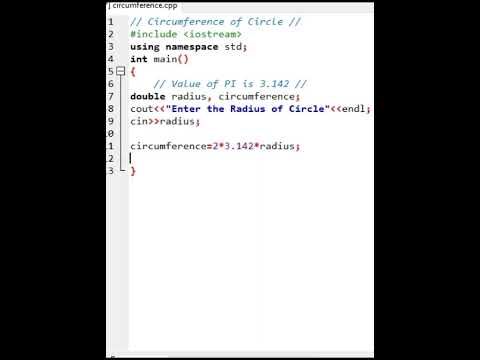 Find Circumference of Circle in C++ 💻 | Program to Find Circumference #cppprogramming #cpp #shorts