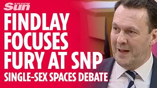 'Women's rights have been set on fire' - Russell Findlay focuses his fury at SNP