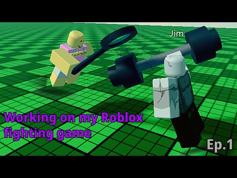 Working on my fighting Roblox game! (episode 1)