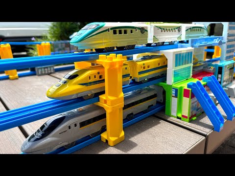 Plarail ☆ 3D course with 2 types of stations and bullet trains