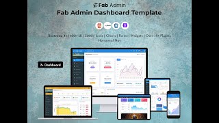 Responsive WebApp Template Bootstrap Admin Dashboard UI Kit – Fab