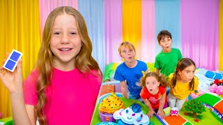 Nastya and her friends Candyland adventures playing candy games