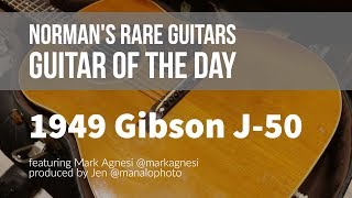 Norman's Rare Guitars - Guitar of the Day: 1949 Gibson J-50