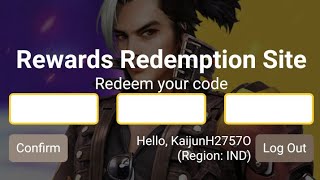 free fire Cobra mp40 redeem code in Tamil
