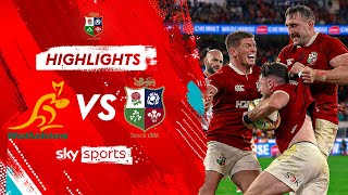 Australia vs British & Irish Lions Second Test | Highlights 🦁