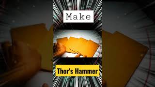 how to make thor's hammer //#short #thorhammer #thor