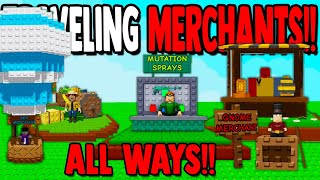 How to Get EVERY TRAVELING MERCHANT in Grow a Garden Roblox!!