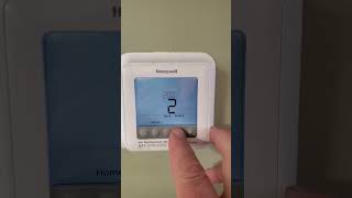 Hidden Thermostat Menu? Unlock It Now! 🔥 Enable Scheduling #thermostat  #honeywellhome #schedule