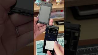 this japanese flip phone is so unique!!! #flipphone #2000s #oldmobile #retrotech