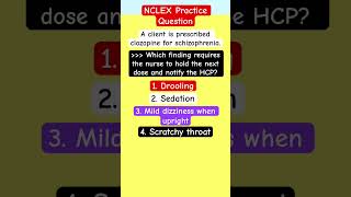 Psych Meds Pharmacology Review: NCLEX Practice Question #nclex #pharmacologyreview #shorts