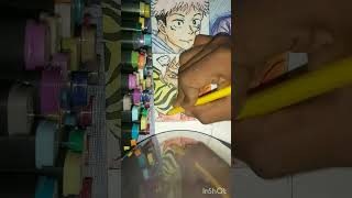 12 cheets drawing 4.o obito #shortsvideo #trendingshorts #shorts #jujutsukaisen #yujiitadori #artwor
