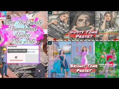 How to Create Thumbnail using PisArts and Fix the uploading problem | Basic PicArts Tutorial 2021
