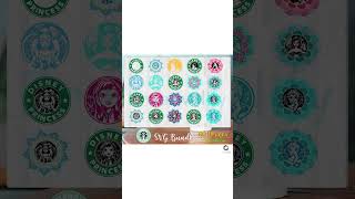 50 Designs Starbucks SVG Bundle File