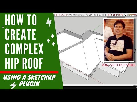 Sketchup Tutorial: How To Easily Create Hip Roof Using A Sketchup Plugin