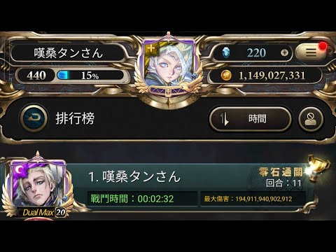 【神魔之塔】冰冷的內心世界 2:30慢速刷 梵蒂岡|靦腆英雄|斯維塔|地獄級