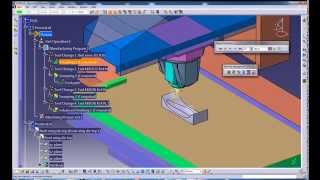 Tests: CATIA 3axis milling machine simulation