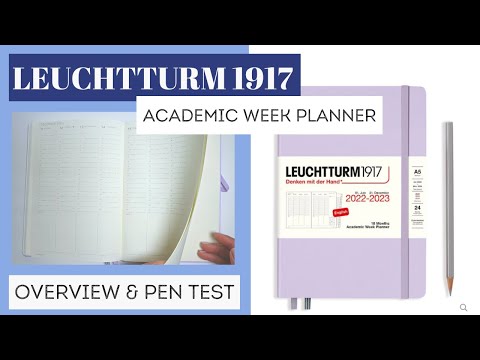 Leuchtturm 1917 Academic Week Planner