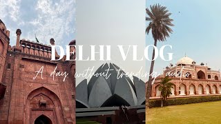 A day in Delhi with all the chaos ⭐️ Feel the vibes with no trending audio 🦢🌿🕌