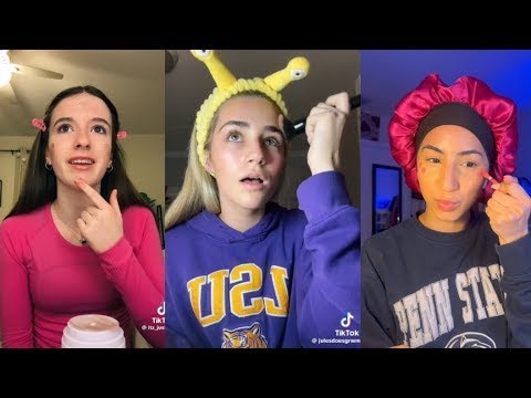 GRWM for school TikTok Compilation!!⭐️🩷 #tiktok #trending #grwm #blowup #school