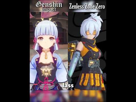 Genshin Impact Zenless zone zero modeling comparison