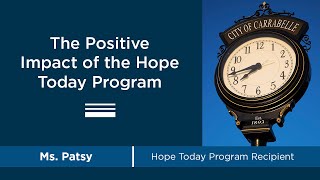 Hope Today Visit with Ms. Patsy, part 2