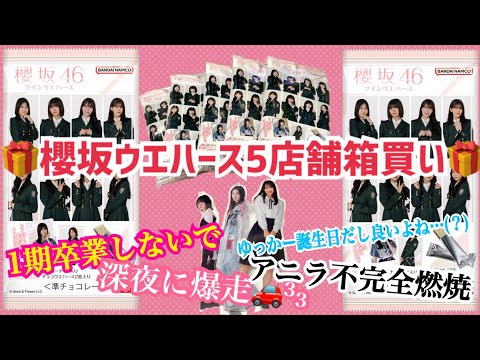 [櫻坂46]ウエハース箱買い!?ローソン巡り＆アニラの話とか…！