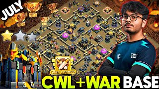 JULY OP CWL & WAR BASE LINK| TH17 NEW ANTI ROOT RIDER BASE LINK| TOWN HALL17 BEST WAR BASE LINK