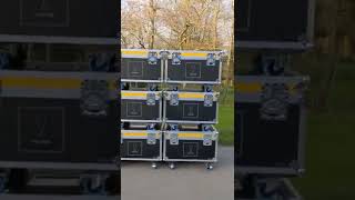 We love a #flightcase wall! | NSP Cases #chainhoist #eventprofs #events