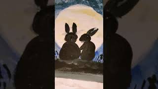 How to make cute rabbits  /#painting #cute  #youtubeindia  /Easy painting transition /#craftbox