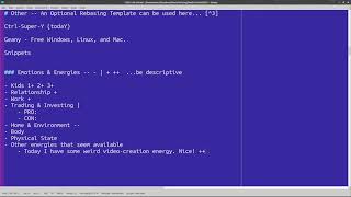 Geany Text Editor: Productivity and Journaling with Geany, by Marc Carson