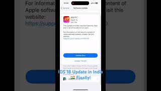 IOS 18 IN INDIA FINALLY 🇮🇳❤️ #ios18 #iphone15 #stableios18 #ios18update