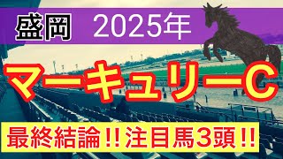 【マーキュリーカップ2025】蓮の競馬予想(最終結論)