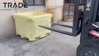 Insulation box impact test by forklift