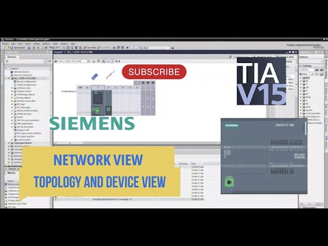 Tia portal :Network view, topology view and device view