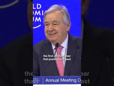 “Our fossil fuel addiction is a Frankenstein monster” #Davos2025 #WorldEconomicForum #Guterres