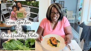 Nourish & Nurture Starting Over with One Healthy Plate-Inspired By The Garden #cleaneating #harvest