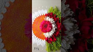 Simple yet Beautiful #shorts #uniquerangolidesigns #flowerrangoli #vehaniya #easyrangoli #divineart