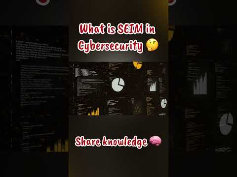 What is SIEM system in cybersecurity | #cybersecurity #networkattacks #fyp