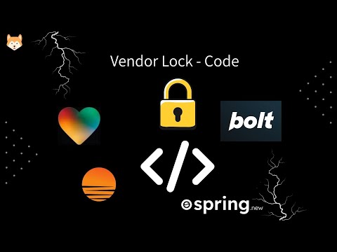 vendor-lock לכלי no code (Loveable, Bolt.new, Base 44,...)