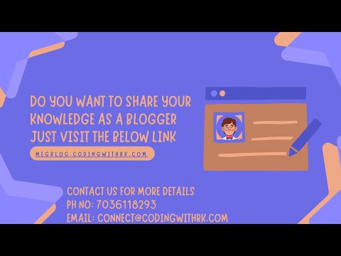 MegBlog v1 Introduction Telugu | CodingwithRK