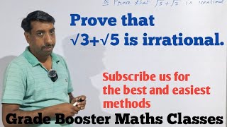 Prove that √3+√5 is irrational