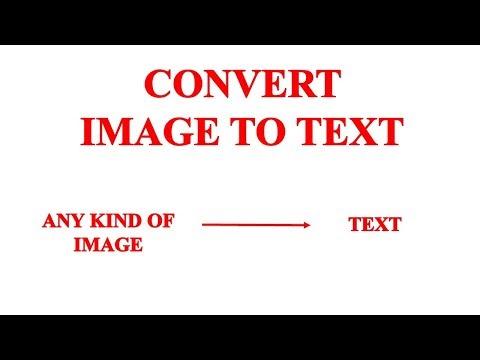 How to convert image to text