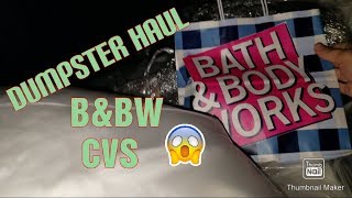 Dumpster diving haul cvs and bath body works 😱 #dumpsterdiving #freestuff