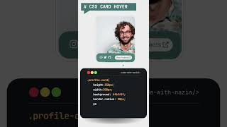 CSS profile card hover effect - For ultimate beginners