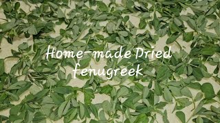 Home-made Dried Fenugreek leaves | Chef Ali's Legacy